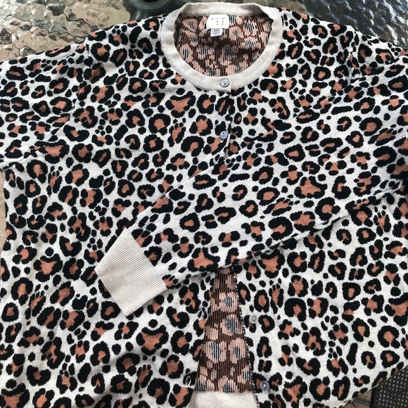a new day Sweaters - a new day leopard print cardigan